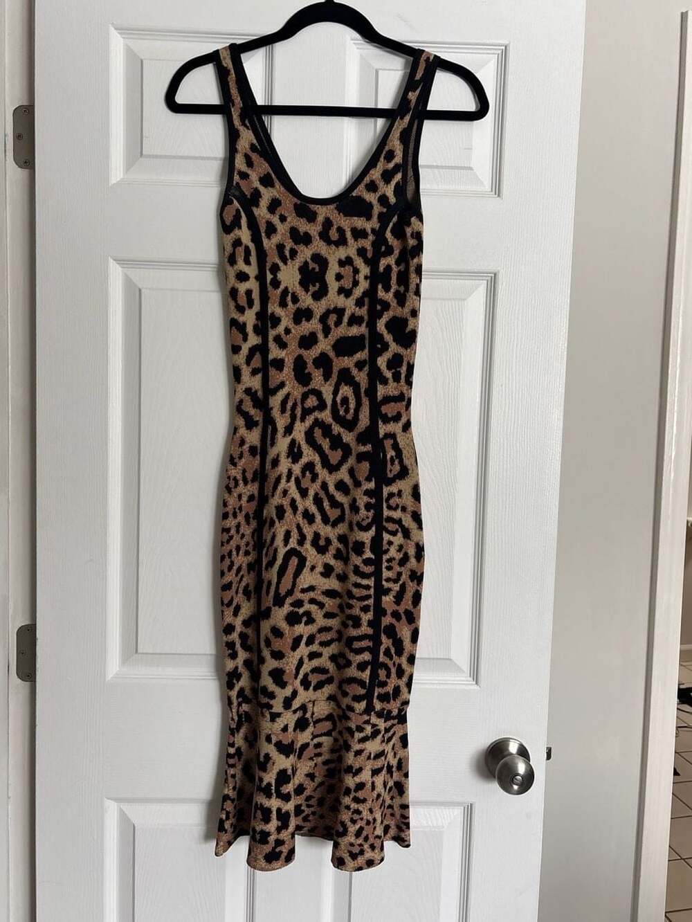 Great Jones Leopard Knit Sheath Dress